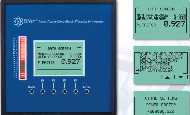 Elnet LTC Power Factor Controller 16 Step Network TCP-RS485  www.gee.com.vn.png